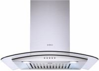 Elica GLACE SF ETB PLUS LTW 60 SS PB LED with Installation Kit Included Wall Mounted Chimney(Silver 1220 CMH)
