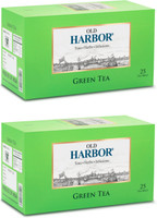 Old Harbor tea Green Tea 50 Tea Bags Unflavoured Green Tea Bags Box(100 g)