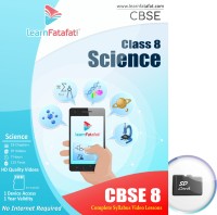 LearnFatafat CBSE Class 8 Science Learning Video Course SD Card(Audio visual content. E-learning SD Card.)