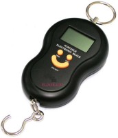 Zelenor Smiley Pocket Weight Machine Digital Travel Luggage Weighing Scale(Black)