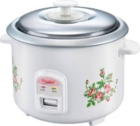 Prestige PRWO 1.4-2 Electric Rice Cooker(1.4 L, White with Printed Flowers)