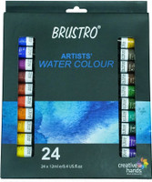 BRuSTRO Artists’ Watercolour Set of 24 Colours X 12ML Tubes(Set of 1, Multicolor)