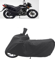 QualityBeast Two Wheeler Cover for TVS(Flame DS 125, Black)