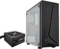 Corsair SPEC 05 with VS550 PSU (CC-9011151-UK) Mid Tower Red LED Mid Tower (ATX) Cabinet(Black)