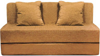 Aart Store Sofa Cum Bed 3x6 Feet One Seater Sleeps & Comfortably Mechanism Type Fold Out Sofa Golden Color Single Sofa Bed(Finish Color - Golden Mechanism Type - Fold Out)