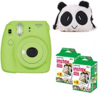 FUJIFILM Mini 9 Lime Green with panda Case and 40 Shots Instant Camera(Green)