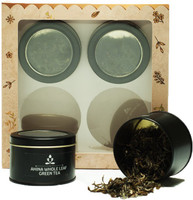 Teamonk Global Melange Tea Gift Pack | Teas from Assam, Darjeeling & Nilgiris | Tea Collection Pack | Includes 4 Teas: Dravak Second Flush Black Tea, Ahina Green Tea, Sei
