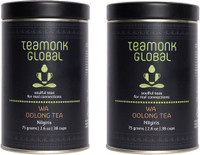 Teamonk Global Teamonk Nilgiri Oolong Tea, 75g (38 Cups)-Pack of 2 | 100% Natural Loose Leaf Tea | Wa Oolong Tea for Weight Loss | Whole Leaf Tea | No Additives Unflavour