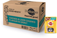 Pedigree Adult Wet Dog Food, Chicken & Liver...
