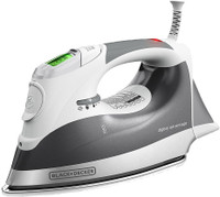 Black & Decker D2030 Auto-Off Digital Advantage Iron, Gray 1500 W Dry Iron(Grey)