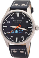 WATCHOUT WEARABLES TimeEngine Hybrid SmartWatch - HeartRate Smartwatch(Black Strap, Free)