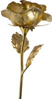DI-KRAFT Best Gift for Loves Ones, Valentine's Day, Mother's Day, Anniversary, Birthday (Golden Artificial Flower) Gold Rose Artificial Flower(7 inch, Pack of 1)