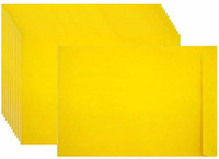 ABHA Size A4 yellow lamination Letter Size Envelopes Ideal For Home Office Secure Mailing (50Pcs) Envelopes(Pack of 50 Yellow) deal from flipkart
