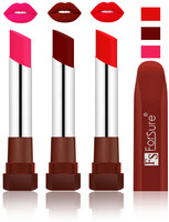 ForSure Ruby Red, Romantic Red, Dark Mahroon Velvet Matte Lipsticks(Ruby Red, Romantic Red, Dark Mahroon, 12 g)