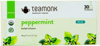 Teamonk Global Peppermint Herbal Infusion, 30 Teabags | Herbal Tea for Relaxation -30 Peppermint Herbal Tea Bags Tetrapack(30 Bags)