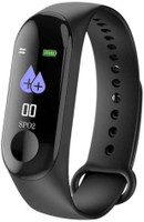 TECHNO FROST M3 Smartband 06(Black Strap, Size : Free Size)