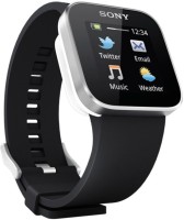 SONY Smart Watch (Silver, Black) Smartwatch(Black Strap, NA)