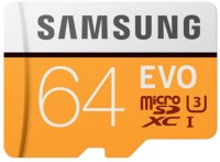 SAMSUNG U3 UHS-1EVO 64 GB SDXC UHS Class 1 100 MB/s  Memory Card(With Adapter)