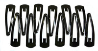JP Regular Metallic Tic Tac Clip Hair Accessory Set Tic Tac Clip(Black)