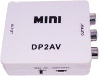 Tobo Mini DP To AV Video Converter HD Video Converter DP To AV. Media Streaming Device(White)