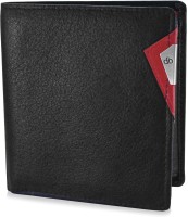 MY PAC db Men Casual Black Genuine Leather Wallet(8 Card Slots)