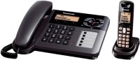 Panasonic KX-TG3651 Corded & Cordless Landline Phone with Answering Machine(Black)
