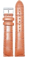 KOLET Croco Padded U22T 22 mm Genuine Leather Watch Strap(Tan)