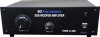4D Furnishers HSWA-300 220 W AV Power Amplifier(Black)