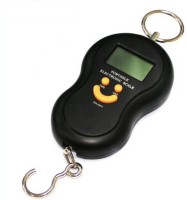 Zelenor Smiley Pocket Weight Machine Digital 50Kg Travel Luggage Weighing Scale(Black)