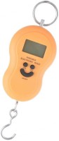 Zelenor Smiley Pocket Weight Machine Digital 50Kg Travel Luggage Weighing Scale(Orange)