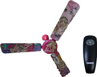USHA BARBIE CAREERS WITH REMOTE 1200 mm 3 Blade Ceiling Fan(Pink, Pack of 1)