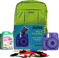 FUJIFILM Instax Mini 8 Party box Grape Instant Camera(Purple)