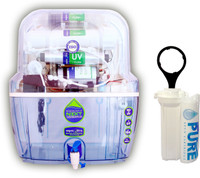 Aquaultra A1021 15 L RO + UV + MTDS Water Purifier(White)
