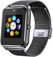 MPA Z60 Black CameraWatch, TF Card & SimSlot Smartwatch(Black Strap, Free Size)
