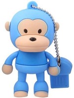 Microware A-one Cartoon Animal Monkey Shape 16GB USB Flash Disk USB Flash Drive Pen Drive Memory Stick (Blue) 16 GB Pen Drive(Blue)
