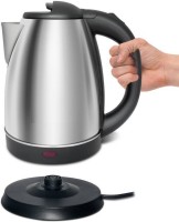 Bluebells India ™Cordless Tea Boiler,Fast Heat Up,Automatically Shut Off-- Overheating Protection with Brushed Nickel Stainless Steel Finish Electric Kettle(1.77 L, Silver)