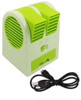 View BUY SURETY Good Quality Portable Small Air Conditioner Water Cooler, Mini Fan and Dual Bladeless for Use in Car/Home Personal Air Cooler(Green, 0.1 Litres) Price Online(BUY SURETY)