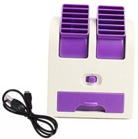 View BUY SURETY New Arrival Portable Small Air Conditioner Water Cooler, Mini Fan and Dual Bladeless for Use in Car/Home Personal Air Cooler(Purple, 0.1 Litres) Price Online(BUY SURETY)