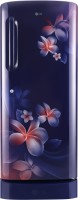 LG 235 L Direct Cool Single Door 4 Star Refrigerator with Base Drawer(Blue Plumeria, GL-D241ABPY)