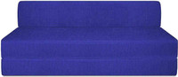 Aart Store Sofa Cum Bed 5x6 Feet Three Seater Sleeps & Comfortably Fold Out Sofa Royal Blue Color Perfect For Guests Single Sofa Bed(Finish Color - Royal Blue Mechanism Type - Fold Out)