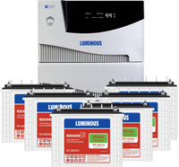 Luminous Cruze 5.2KVA Inverter with RC 18000 Battery (6 Batteries) Tubular Inverter Battery(150Ah)