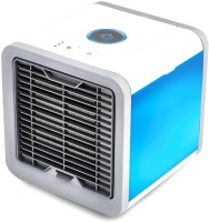 View DP AIR PERSONAL SPACE AND PERSONAL COOLER with Soft LED Night Lamp Personal Air Cooler(Blue, White, 1 Litres) Price Online(DP)