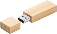 Minura Carbonized Bamboo USB Flash Card Memory Stick 16 GB Pen Drive(Brown)