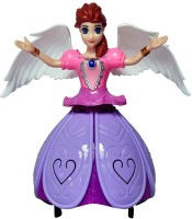 FLAME Angel Girl Dancing Doll Lights With Music(Multicolor)