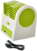View BUY SURETY High Quality USB Mini Fan Water Air Cooler Portable Dual Bladeless USB coller Small Air Conditioner for laptop Car room Home Office Personal Air Cooler(Green, 0.1 Litres) Price Online(BUY SURETY)
