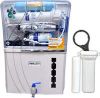 Aquaultra 14L Pride RO+11W UV(OSRAM, Made In Italy) +B12+TDS Contoller Water Purifier 14 L RO + UV + UF + TDS Water Purifier(White)