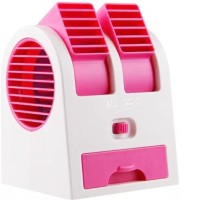 Wanzhow 4 L Room/Personal Air Cooler(Pink, NEW AND PERFECT Mini Cooler Mini USB and Battery Powered Fragrance Air Conditioner Cooling Fan Portable Dual Bladeless Air Cooler for Car, Home, Desk and Office USB Air Cooler, USB Fan, USB Air Freshener, Dual Blade-less Small Air Conditioner Cooler Mini po
