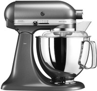 KITCHEN AID 5KSM150PSBMS MEDALLION SILVER Tilt Head-Stand Mixer (Silver) 240 Juicer Mixer Grinder (1 Jar, Silver)