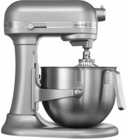 KITCHEN AID 5KSM7591XBSM 6.9L PROFESSIONAL STAND MIXER SILVER (Commercial-Stand Mixer) 240 Juicer Mixer Grinder (1 Jar, Silver)