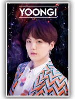 Poster-BTS Suga yoongi Poster KPOP Wall Poster Art Print for Room Home Door Paper Print(18 inch X 12 inch, Unframed)